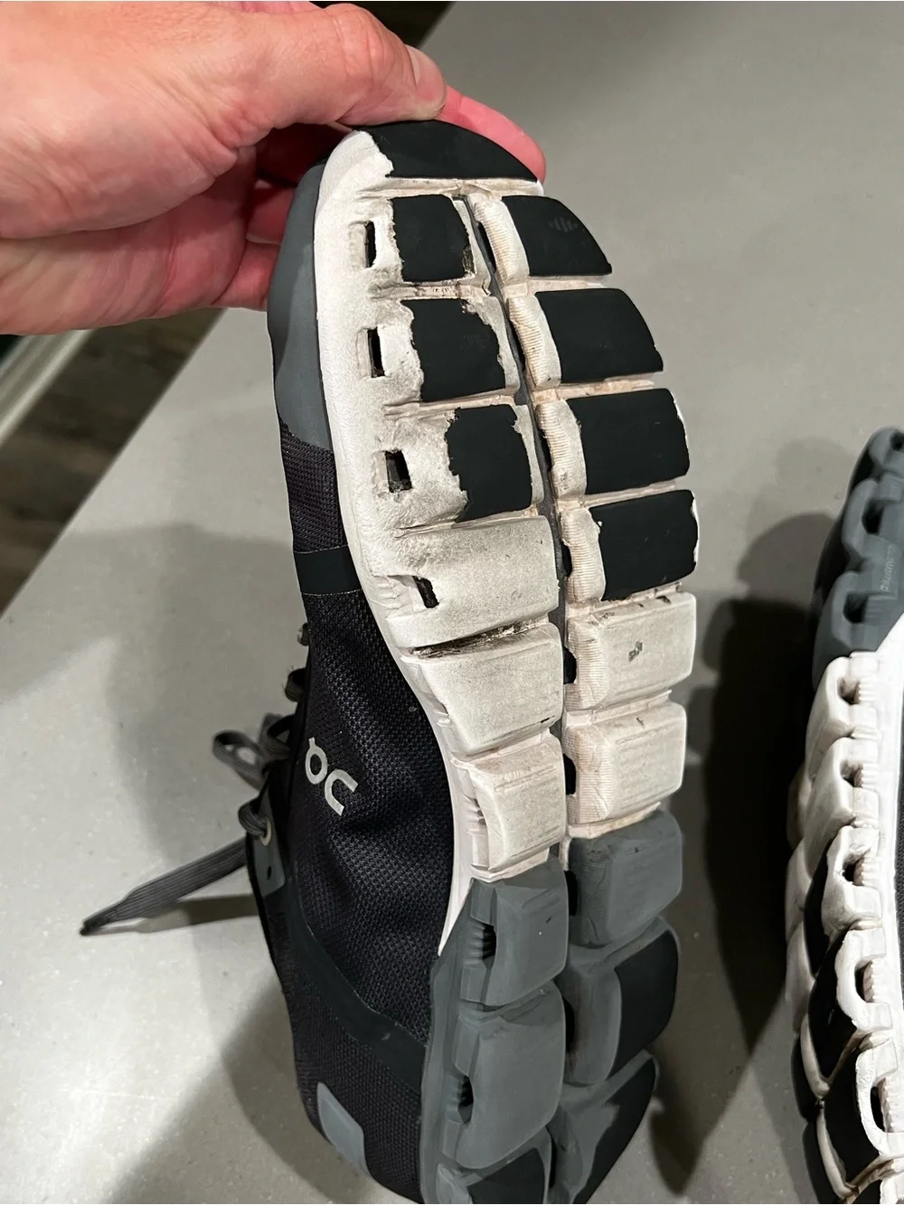 On Running Men’s Athletic Sneakers in Dark Gray and Black
